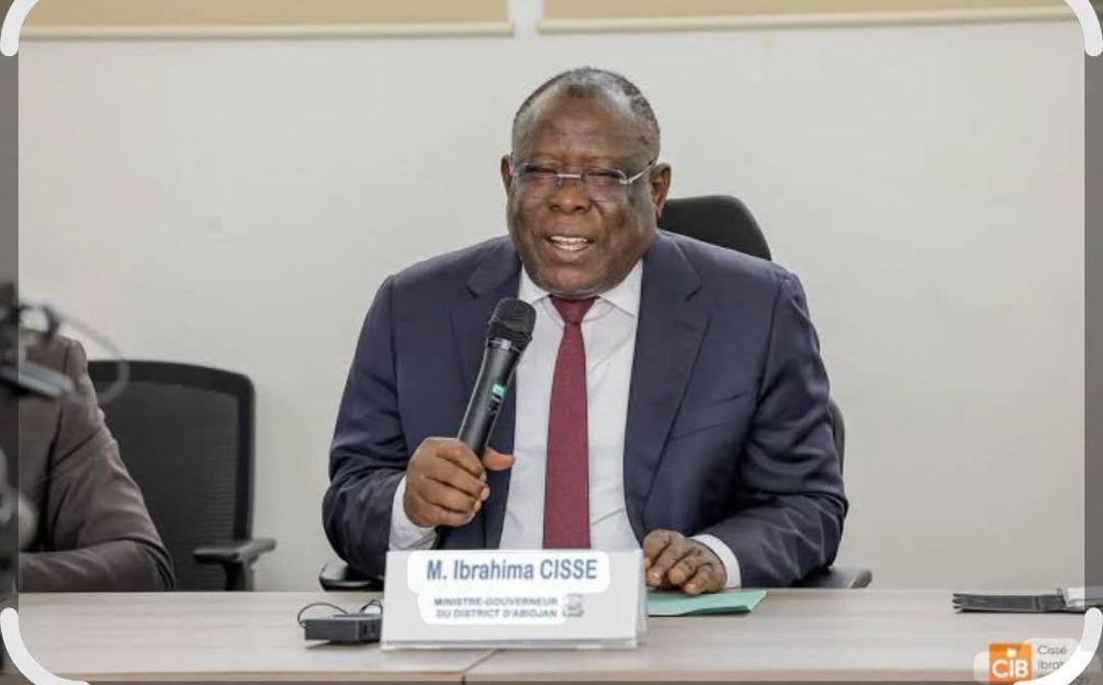 Le ministre-gouverneur du District d’Abidjan, Cissé Ibrahim Bacongo